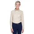 UltraClub Ladies' Whisper Twill | https://www.bestnamebadges.com