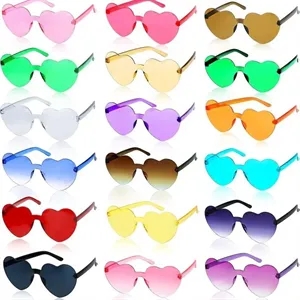 Customized Heart Shaped Frameless Sunglasses