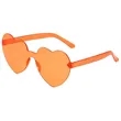 Customized Heart Shaped Frameless Sunglasses | https://www.bestnamebadges.com
