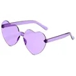 Customized Heart Shaped Frameless Sunglasses | https://www.bestnamebadges.com