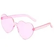 Customized Heart Shaped Frameless Sunglasses | https://www.bestnamebadges.com