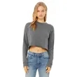 Bella + Canvas Ladies' Cropped Fleece Crew | https://www.bestnamebadges.com
