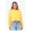 Bella + Canvas Ladies' Cropped Fleece Crew | https://www.bestnamebadges.com
