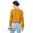 Bella + Canvas Ladies' Raglan Pullover Fleece | https://www.bestnamebadges.com