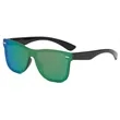 Customized Rimless Mirrored One Piece Lens Sunglasses | https://www.bestnamebadges.com
