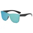 Customized Rimless Mirrored One Piece Lens Sunglasses | https://www.bestnamebadges.com