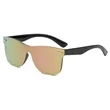 Customized Rimless Mirrored One Piece Lens Sunglasses | https://www.bestnamebadges.com