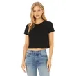 Bella + Canvas Ladies' Flowy Cropped T-Shirt | https://www.bestnamebadges.com