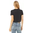 Bella + Canvas Ladies' Flowy Cropped T-Shirt | https://www.bestnamebadges.com