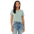Bella + Canvas Ladies' Flowy Cropped T-Shirt | https://www.bestnamebadges.com