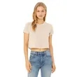 Bella + Canvas Ladies' Flowy Cropped T-Shirt | https://www.bestnamebadges.com