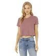 Bella + Canvas Ladies' Flowy Cropped T-Shirt | https://www.bestnamebadges.com