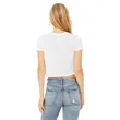 Bella + Canvas Ladies' Flowy Cropped T-Shirt | https://www.bestnamebadges.com