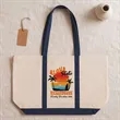 Custom Two Tone Cotton Canvas Tote Bags | https://www.bestnamebadges.com