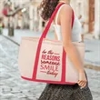Custom Two Tone Cotton Canvas Tote Bags | https://www.bestnamebadges.com