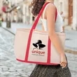 Custom Two Tone Cotton Canvas Tote Bags | https://www.bestnamebadges.com