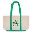 Custom Two Tone Cotton Canvas Tote Bags | https://www.bestnamebadges.com