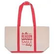 Custom Two Tone Cotton Canvas Tote Bags | https://www.bestnamebadges.com