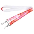 Open Ended Double Clip Full Color Lanyards | https://www.bestnamebadges.com