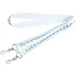 Open Ended Double Clip Full Color Lanyards | https://www.bestnamebadges.com