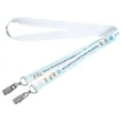 Open Ended Double Clip Full Color Lanyards | https://www.bestnamebadges.com