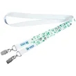 Open Ended Double Clip Full Color Lanyards | https://www.bestnamebadges.com