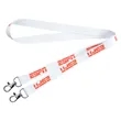 Open Ended Double Clip Full Color Lanyards | https://www.bestnamebadges.com