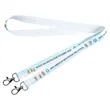 Open Ended Double Clip Full Color Lanyards | https://www.bestnamebadges.com