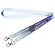 Open Ended Double Clip Full Color Lanyards | https://www.bestnamebadges.com