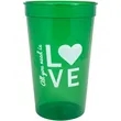 22oz Translucent Stadium Cups | https://www.bestnamebadges.com
