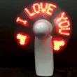 Custom LED Flashing Message Handheld Fan | https://www.bestnamebadges.com