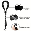 Short Reflective Nylon Dog Leash with Foam Handle | https://www.bestnamebadges.com