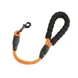 Short Reflective Nylon Dog Leash with Foam Handle | https://www.bestnamebadges.com