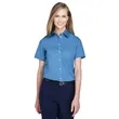Devon & Jones Ladies' Crown Woven Collection™ Solid Broad... | https://www.bestnamebadges.com