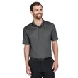Devon & Jones CrownLux Performance™ Men's Plaited Polo | https://www.bestnamebadges.com