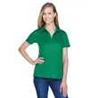 Devon & Jones CrownLux Performance™ Ladies' Plaited Polo | https://www.bestnamebadges.com