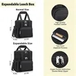 Double Deck Reusable Lunch Bag | https://www.bestnamebadges.com