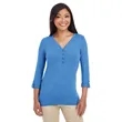 Devon & Jones Ladies' Perfect Fit™ Y-Placket Convertible ... | https://www.bestnamebadges.com