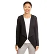Devon & Jones Ladies' Perfect Fit™ Draped Open Blazer | https://www.bestnamebadges.com