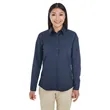 Devon & Jones Ladies' Perfect Fit™ Half-Placket Tunic Top | https://www.bestnamebadges.com