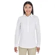 Devon & Jones Ladies' Perfect Fit™ Half-Placket Tunic Top | https://www.bestnamebadges.com