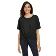 Devon & Jones Ladies' Perfect Fit™ Tie-Front Blouse | https://www.bestnamebadges.com