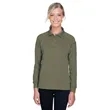 Harriton Ladies' Advantage Snag Protection Plus Long-Slee... | https://www.bestnamebadges.com