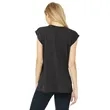 Bella + Canvas Ladies' Flowy Muscle T-Shirt With Rolled Cuff | https://www.bestnamebadges.com