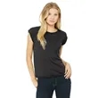 Bella + Canvas Ladies' Flowy Muscle T-Shirt With Rolled Cuff | https://www.bestnamebadges.com
