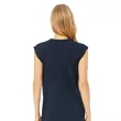 Bella + Canvas Ladies' Flowy Muscle T-Shirt With Rolled Cuff | https://www.bestnamebadges.com