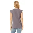 Bella + Canvas Ladies' Flowy Muscle T-Shirt With Rolled Cuff | https://www.bestnamebadges.com