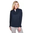 Harriton Ladies' Advantage Snag Protection Plus Quarter-Zip | https://www.bestnamebadges.com