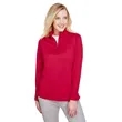 Harriton Ladies' Advantage Snag Protection Plus Quarter-Zip | https://www.bestnamebadges.com