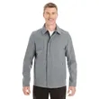 North End Men's Edge Soft Shell Jacket With Fold-Down Collar | https://www.bestnamebadges.com